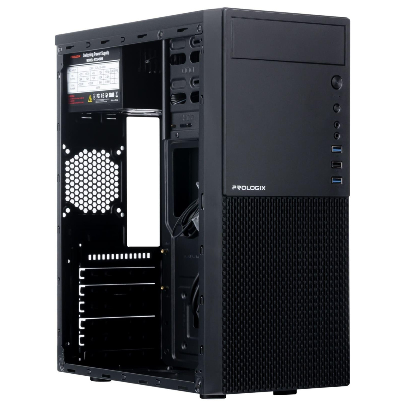 Корпус ProLogix E111 450W Black (E111 450W Black) 450 Вт