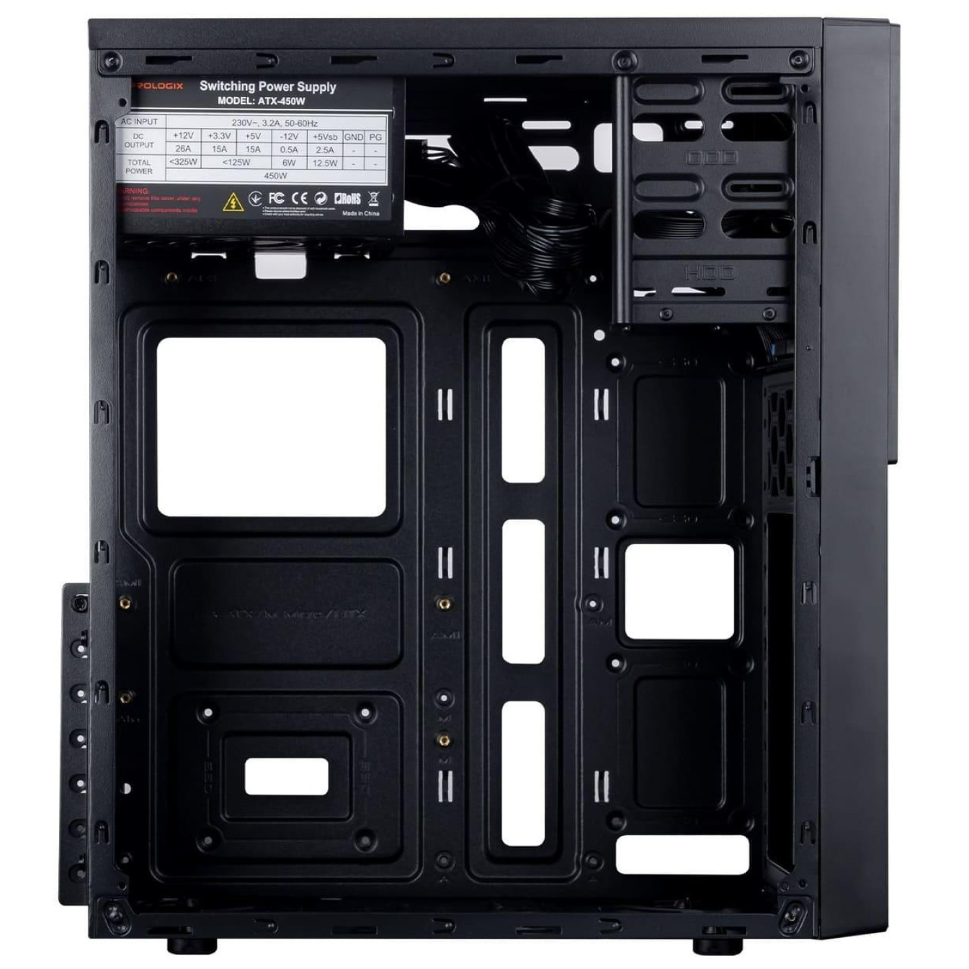 Корпус ProLogix E111 450W Black (E111 450W Black) 450 Вт