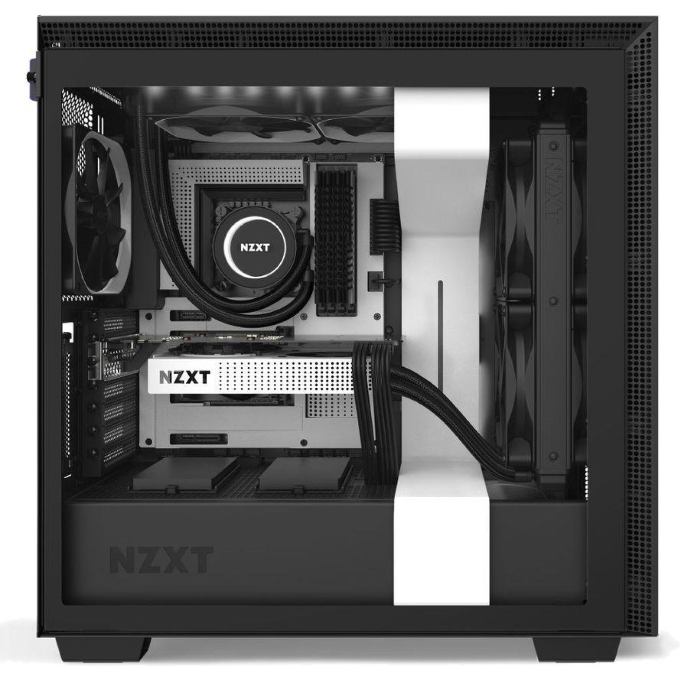 Корпус NZXT H710i White-Black (CA-H710i-W1) Без БП