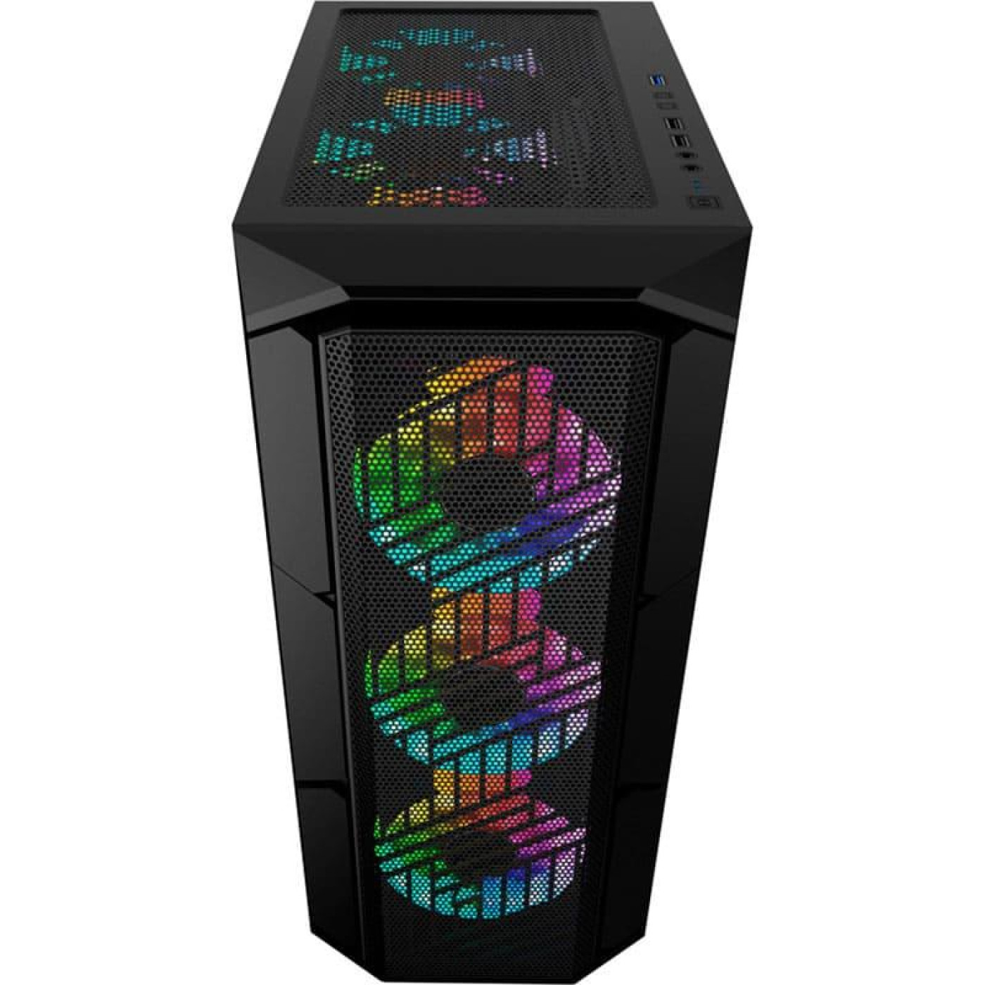 Корпус 1stPlayer XF-BK-4F7 Black без БЖ