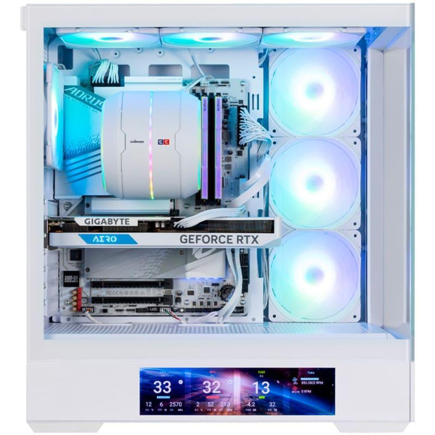 Корпус Zalman P40 DS ARGB Reverse White без БП (P40DSWHITE)