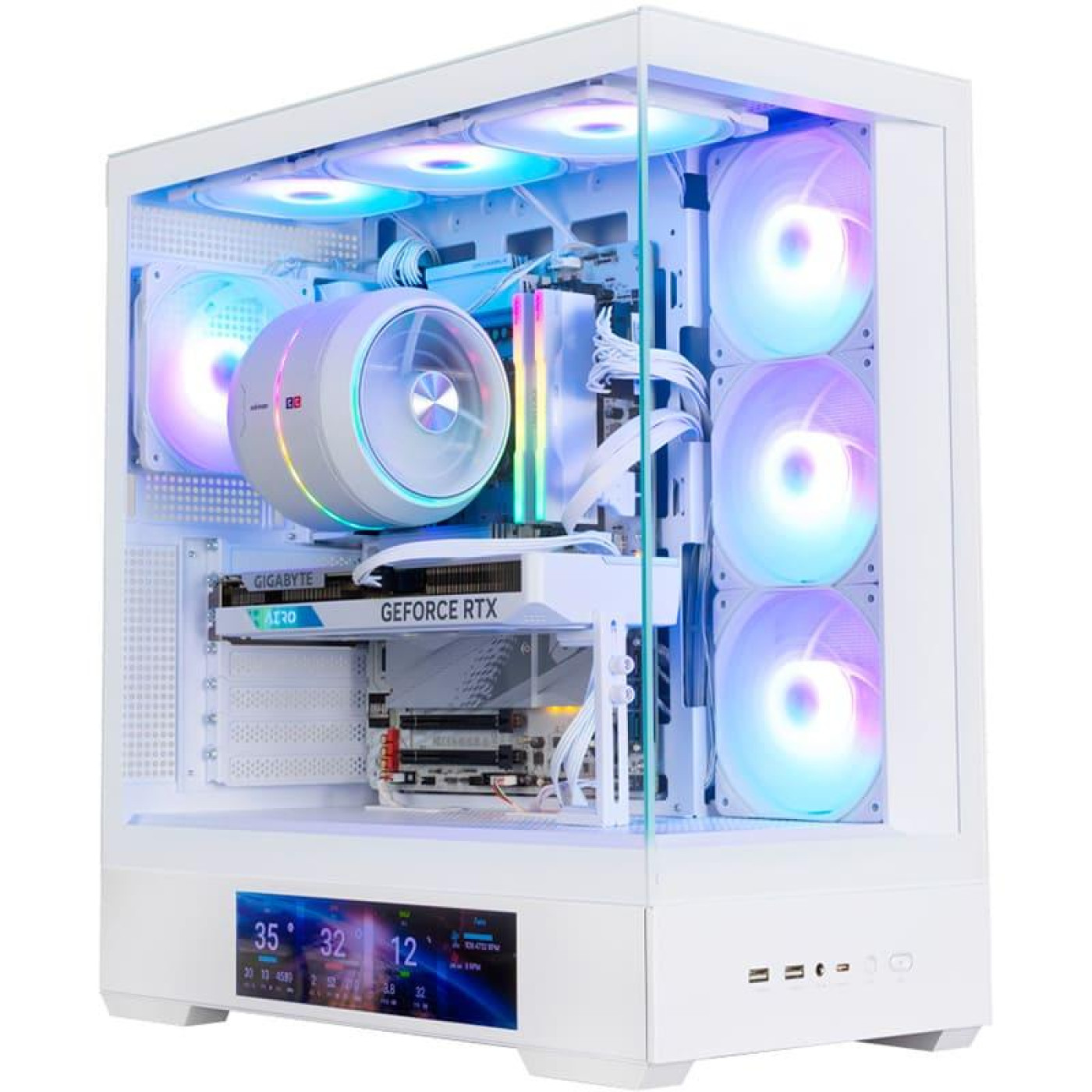 Корпус Zalman P40 DS ARGB Reverse White без БП (P40DSWHITE)