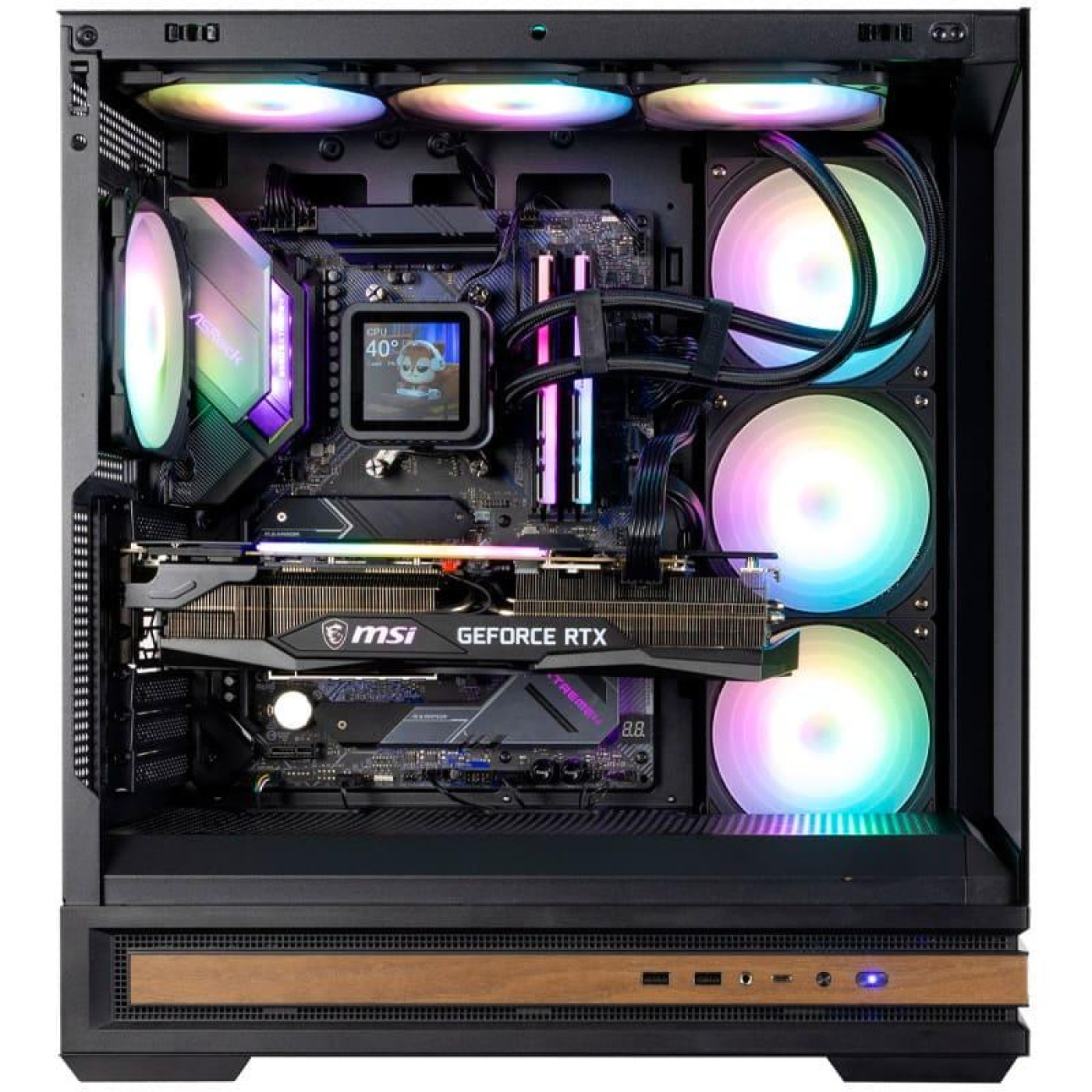 Корпус Zalman P40 NAMU ARGB Reverse без БП Black (P40NAMUBLACK)