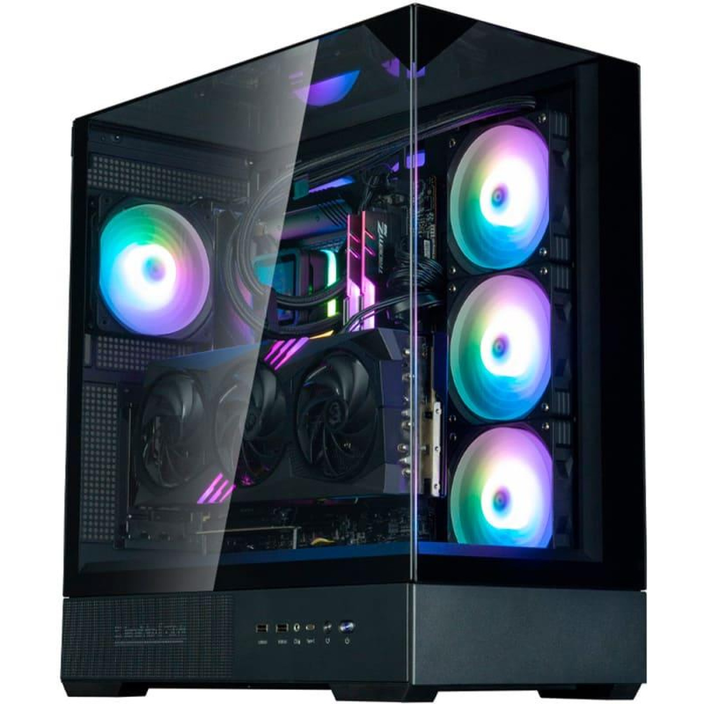 Корпус Zalman P40 Prism Plus ARGB без БП Black (P40PRISMPLUSBLACK)