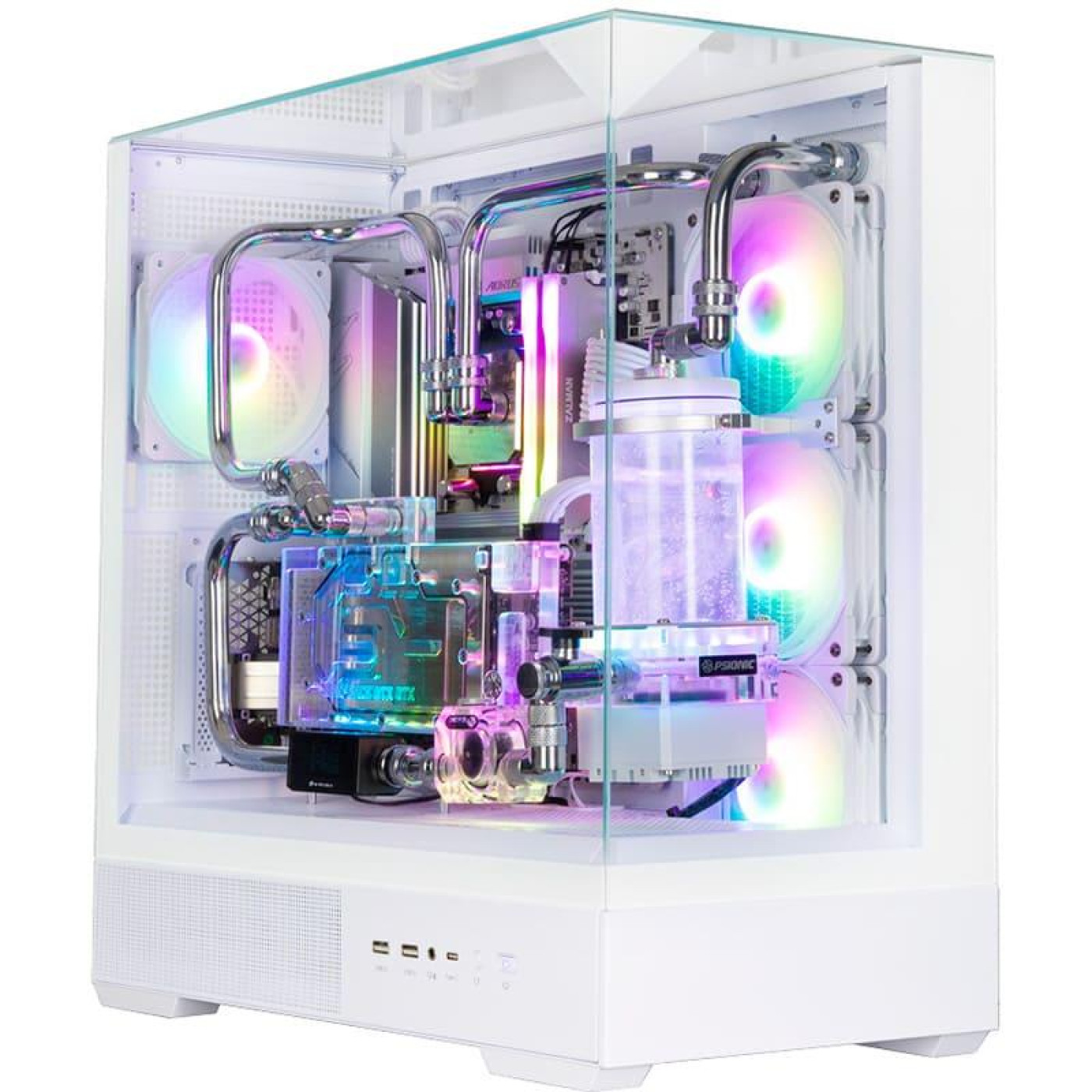 Корпус Zalman P40 Prism Plus ARGB без БП White (P40PRISMPLUSWHITE)