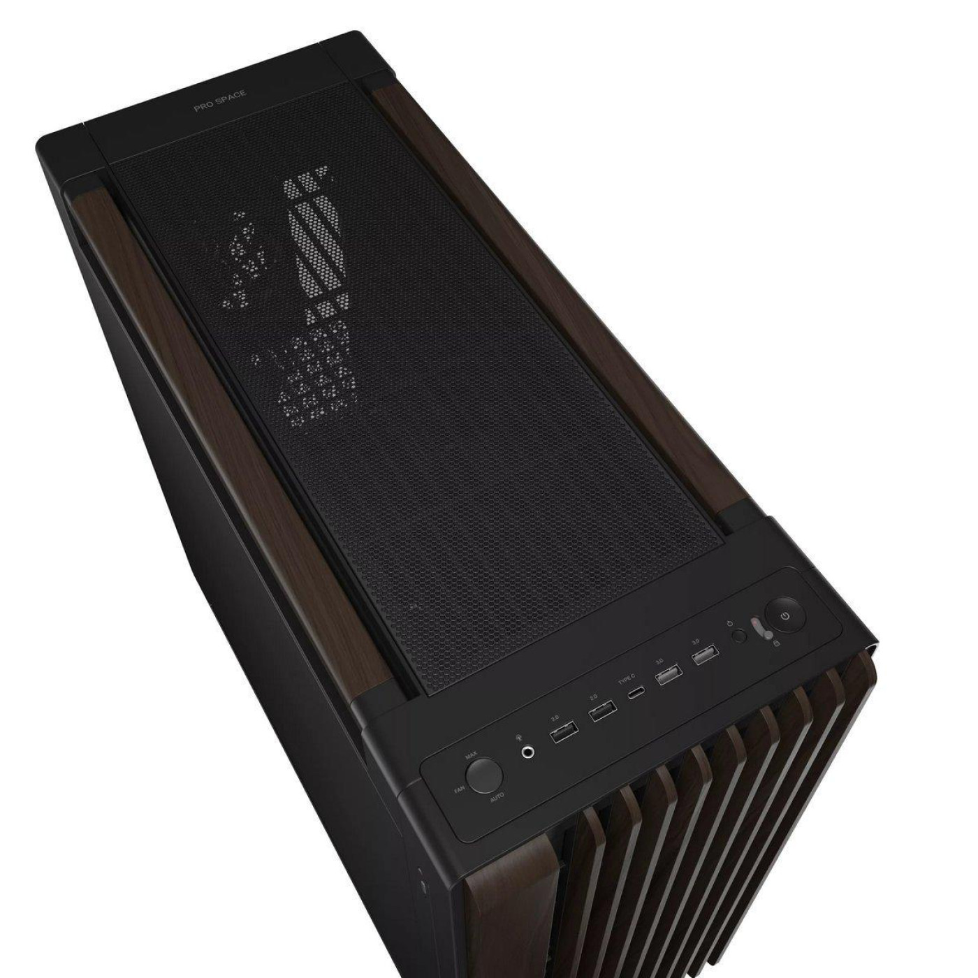 Корпус ASUS ProArt PA602 Walnut Wood Edition - Metal Panel без БЖ Modern Black (90DC00J0-B09040)