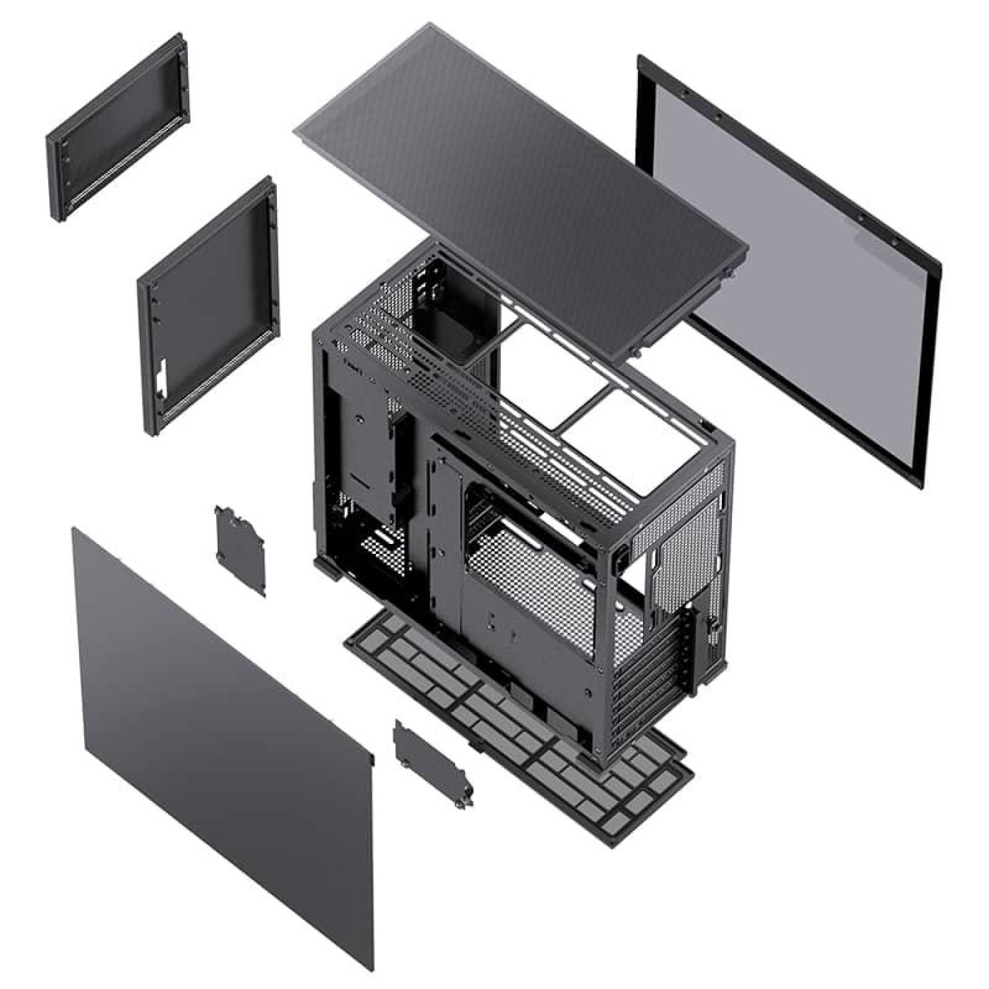 Корпус Jonsbo D41 MESH Black (D41 MESH Black)