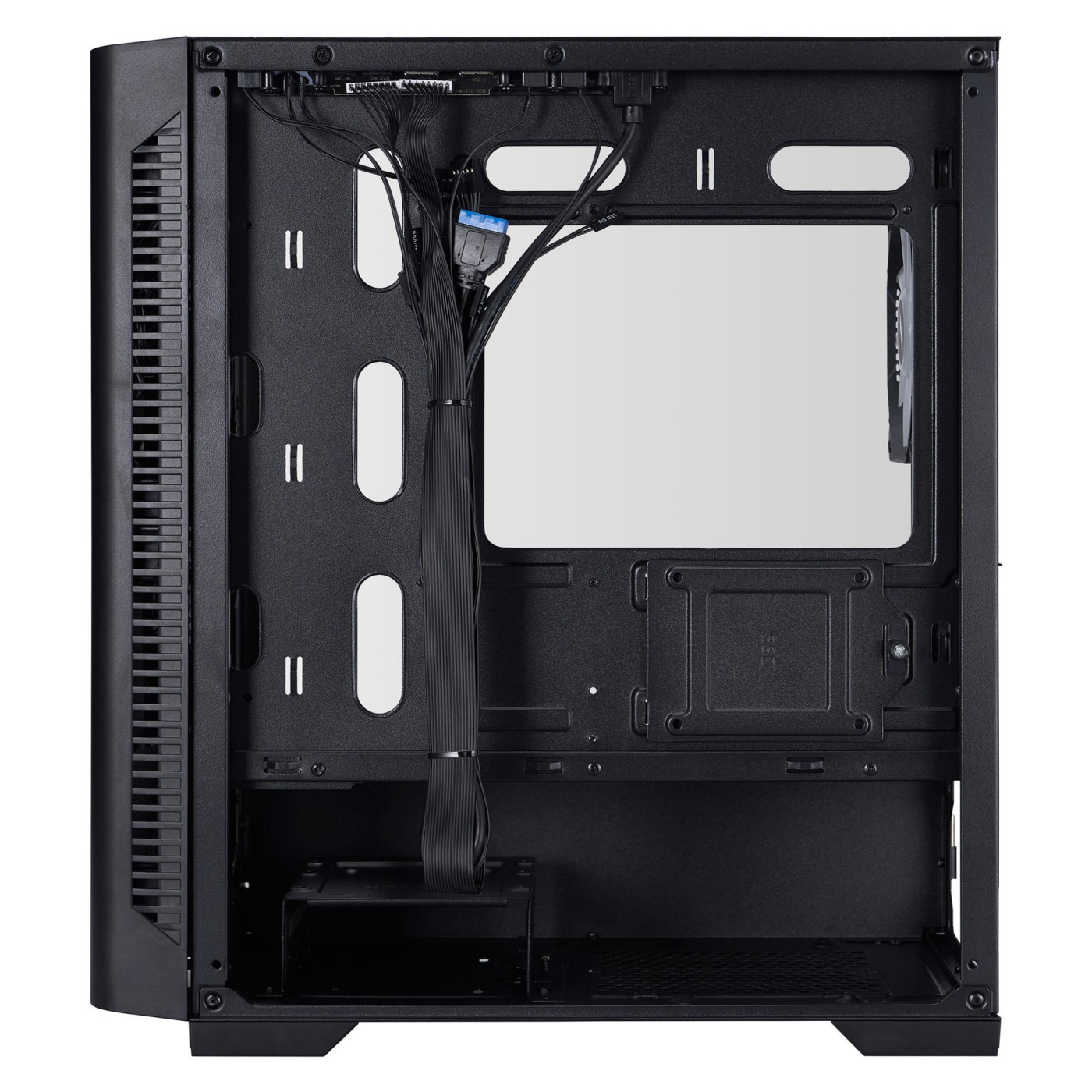 Корпус 1stPlayer D4-M-BK-2F1P-1F1 Black (D4-M-BK-2F1P-1F1)