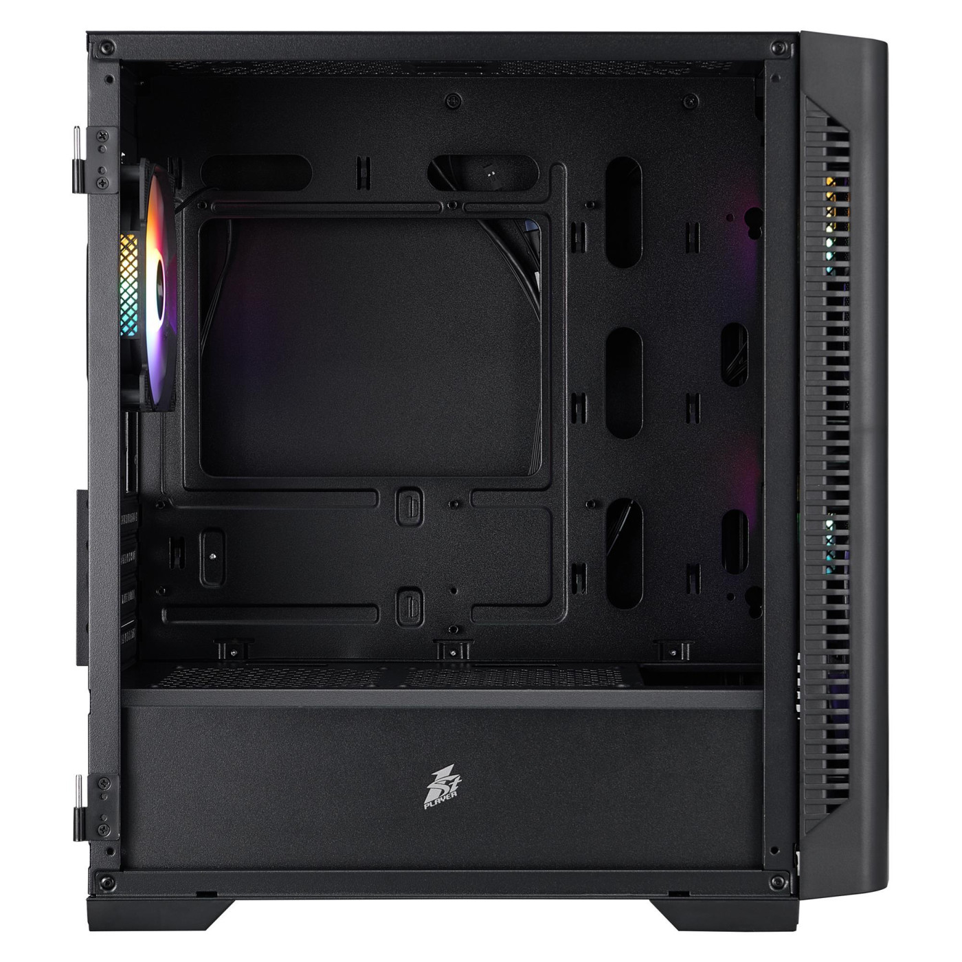 Корпус 1stPlayer D4-M-BK-2F1P-1F1 Black (D4-M-BK-2F1P-1F1)