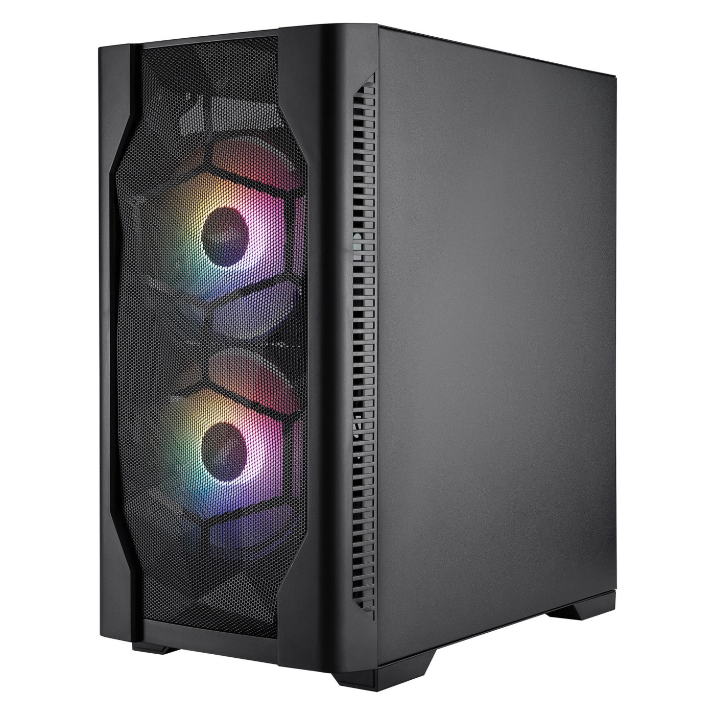 Корпус 1stPlayer D4-M-BK-2F1P-1F1 Black (D4-M-BK-2F1P-1F1)