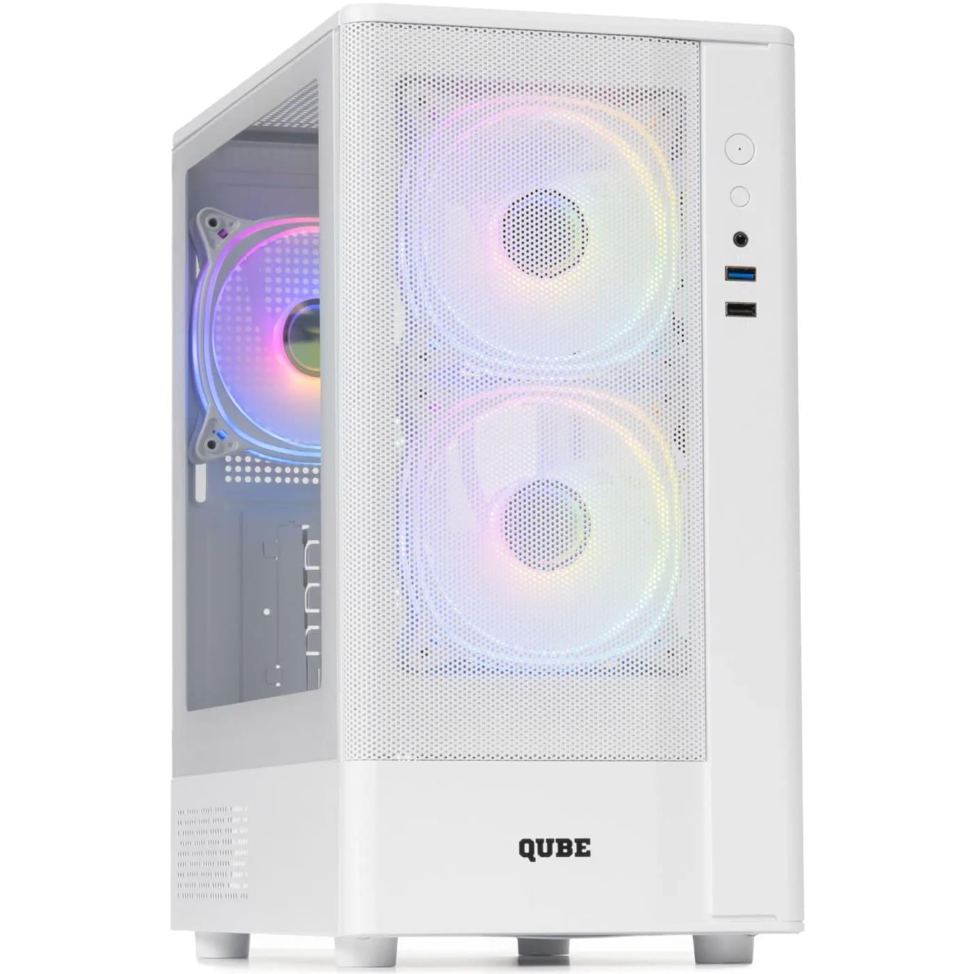 Корпус QUBE GEON ARGB White (GEON_GWNU3)