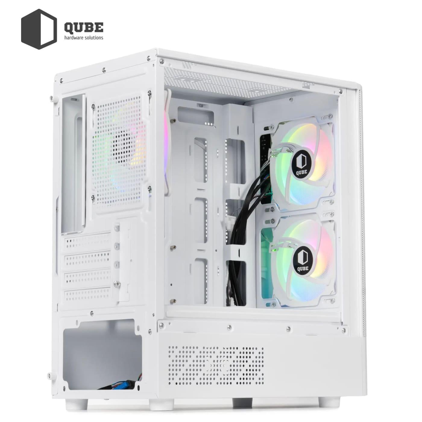 Корпус QUBE GEON ARGB White (GEON_GWNU3)