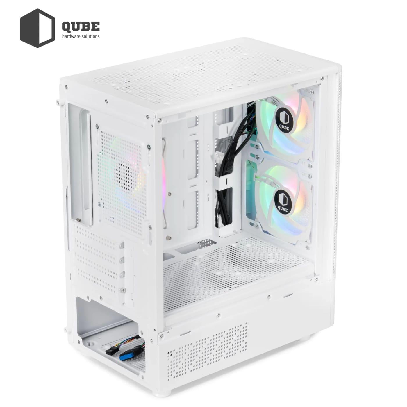 Корпус QUBE GEON ARGB White (GEON_GWNU3)