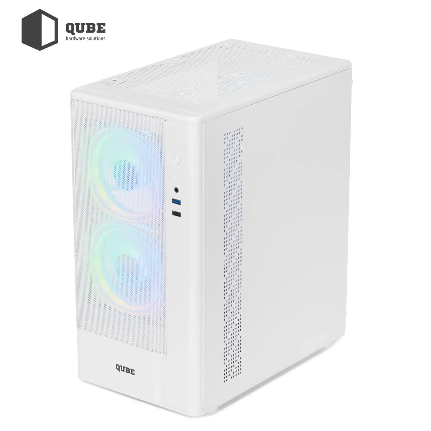 Корпус QUBE GEON ARGB White (GEON_GWNU3)