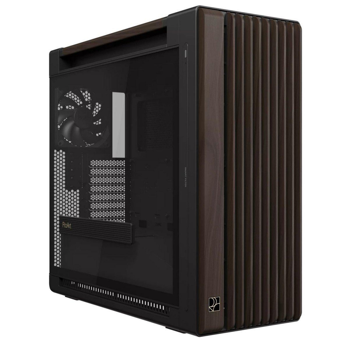 Корпус ASUS ProArt PA602 Walnut Wood Tempered Glass Modern Black (90DC00J0-B09030)
