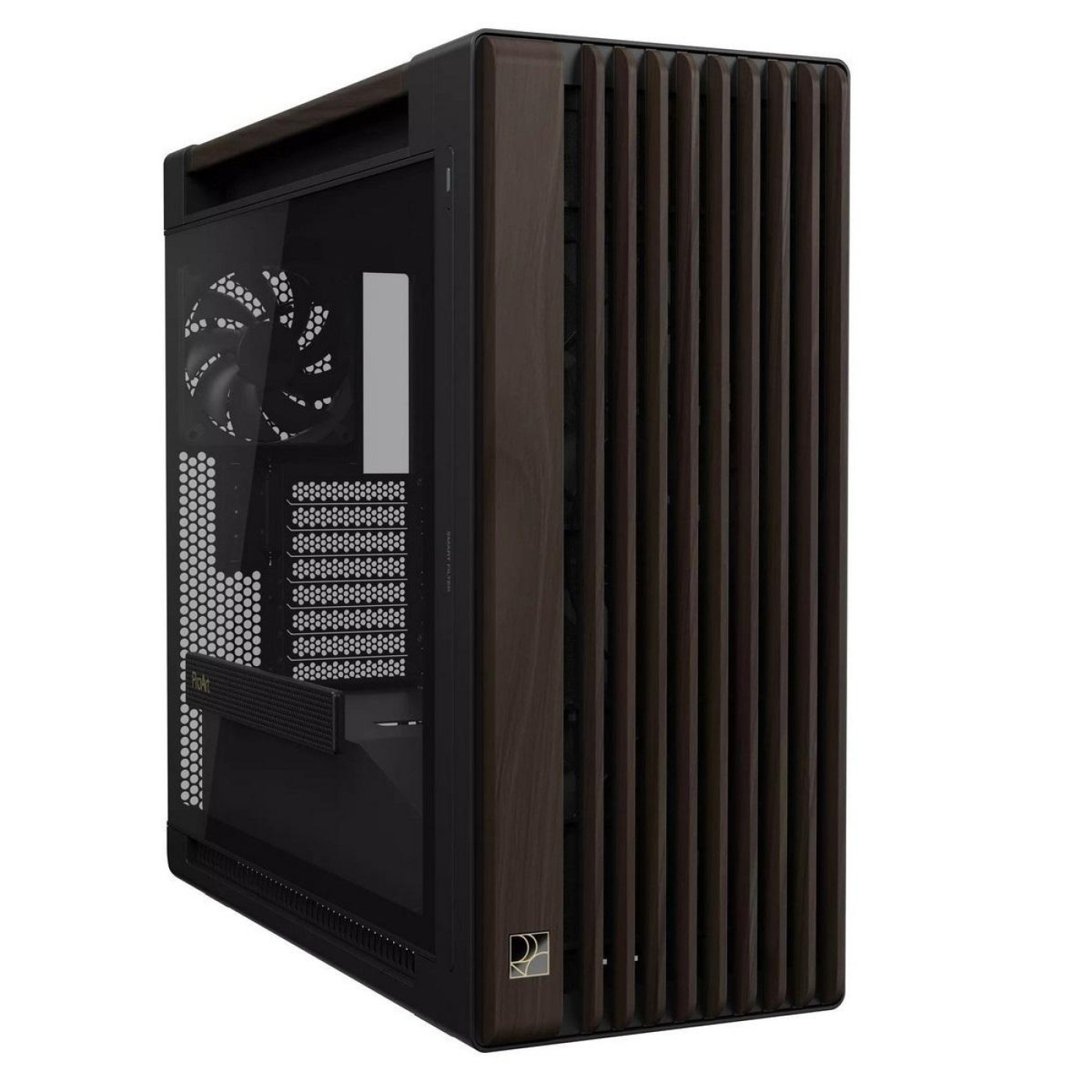 Корпус ASUS ProArt PA602 Walnut Wood Tempered Glass Modern Black (90DC00J0-B09030)