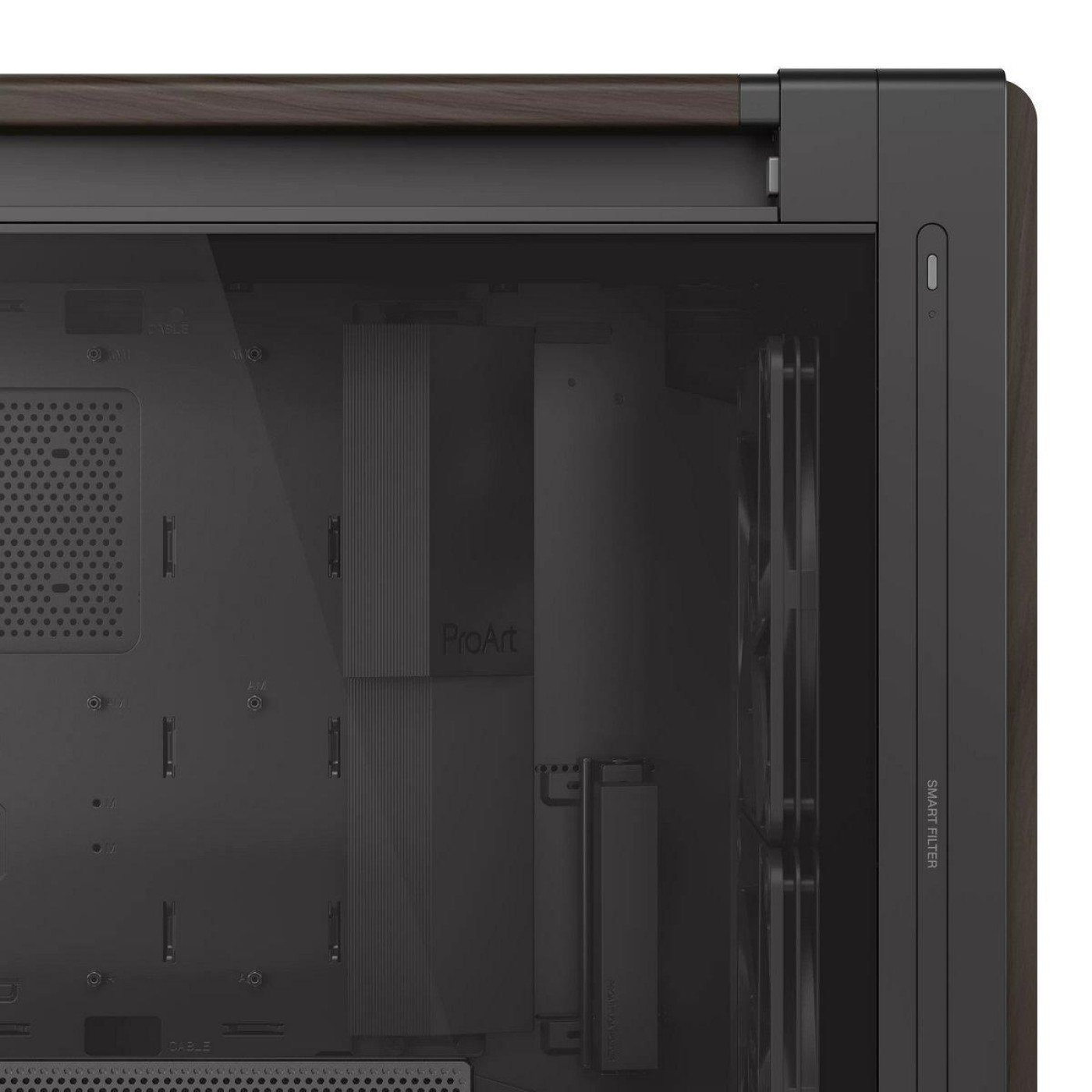 Корпус ASUS ProArt PA602 Walnut Wood Tempered Glass Modern Black (90DC00J0-B09030)