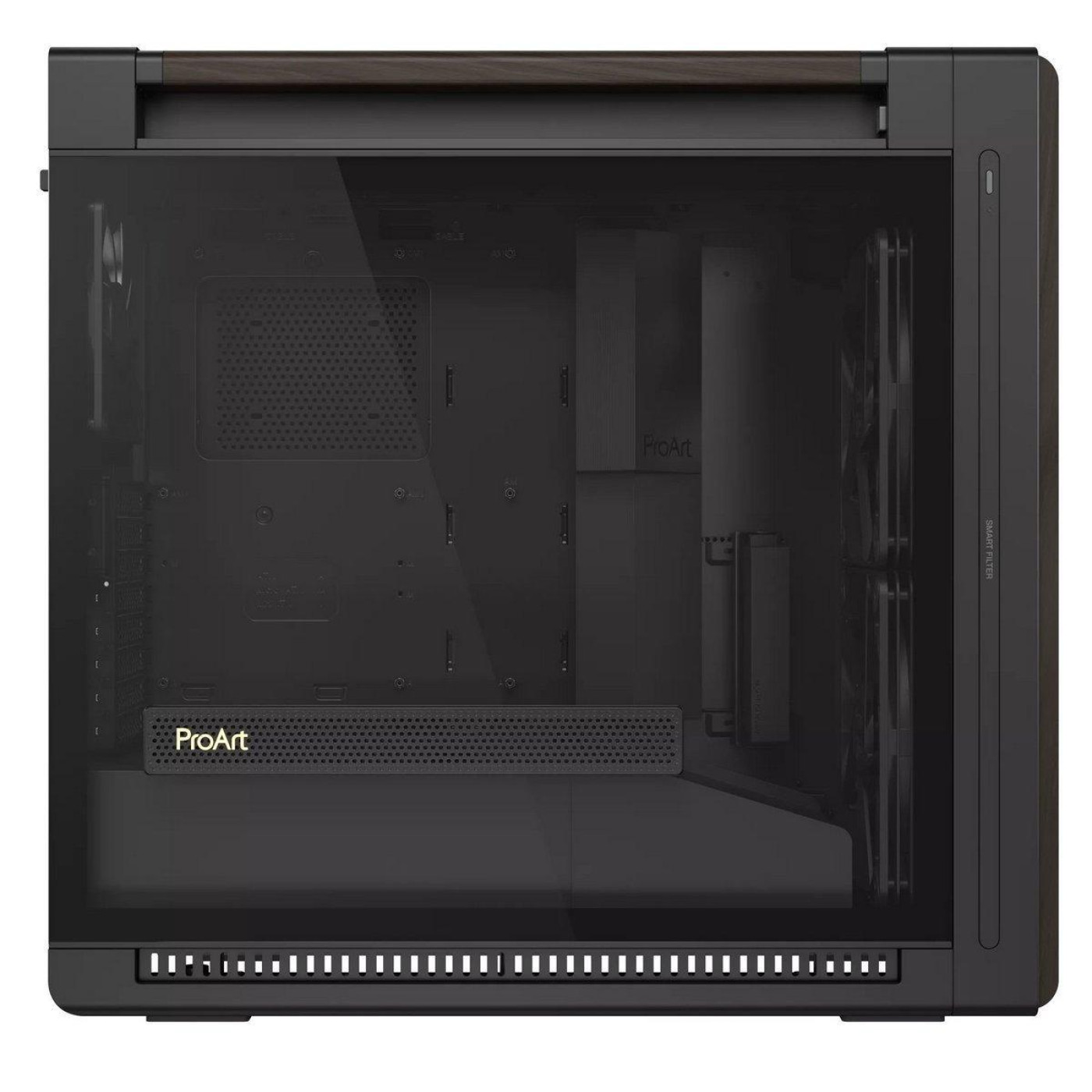 Корпус ASUS ProArt PA602 Walnut Wood Tempered Glass Modern Black (90DC00J0-B09030)