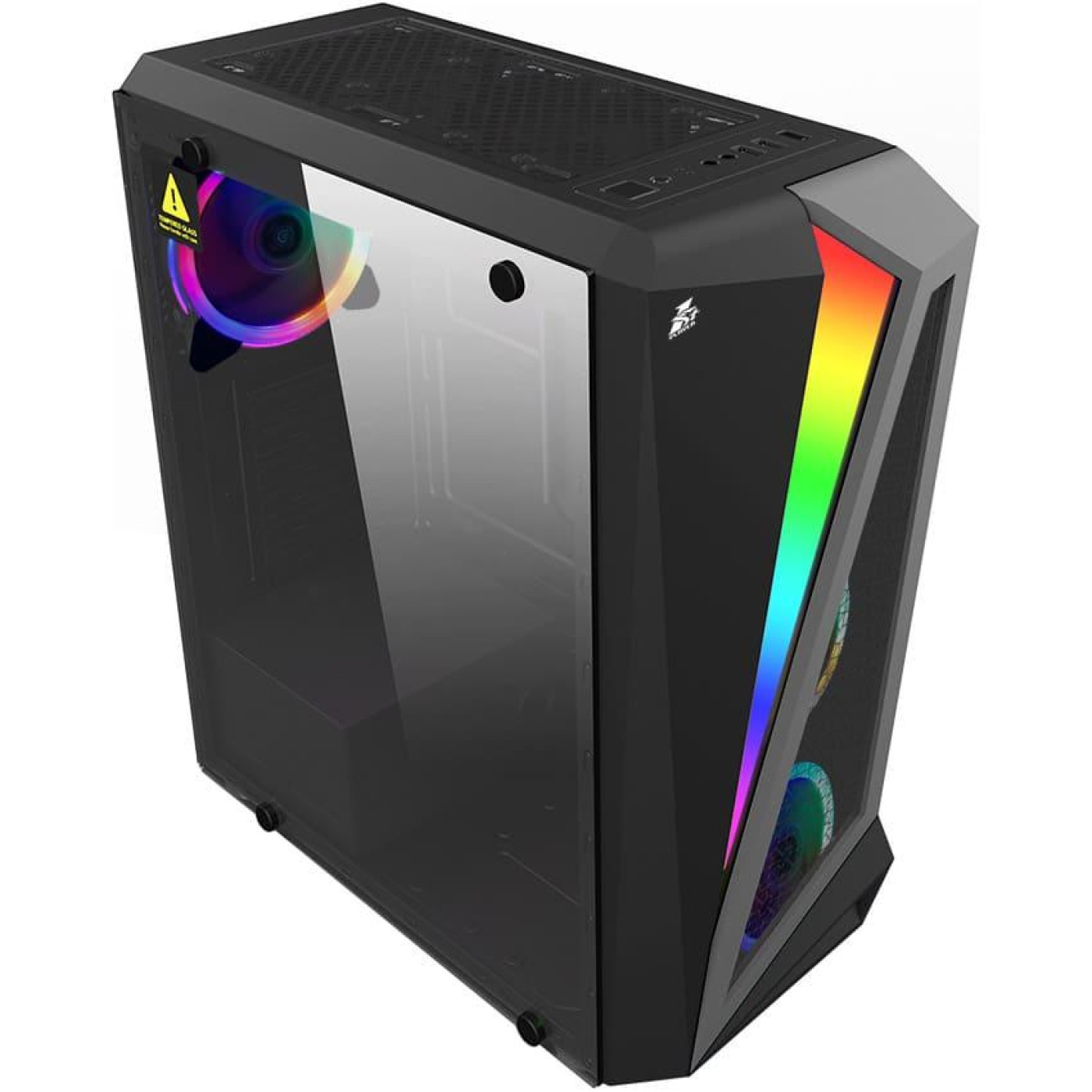 Корпус 1stPlayer R5-3R1 Color LED Black (R5-3R1) Без БП