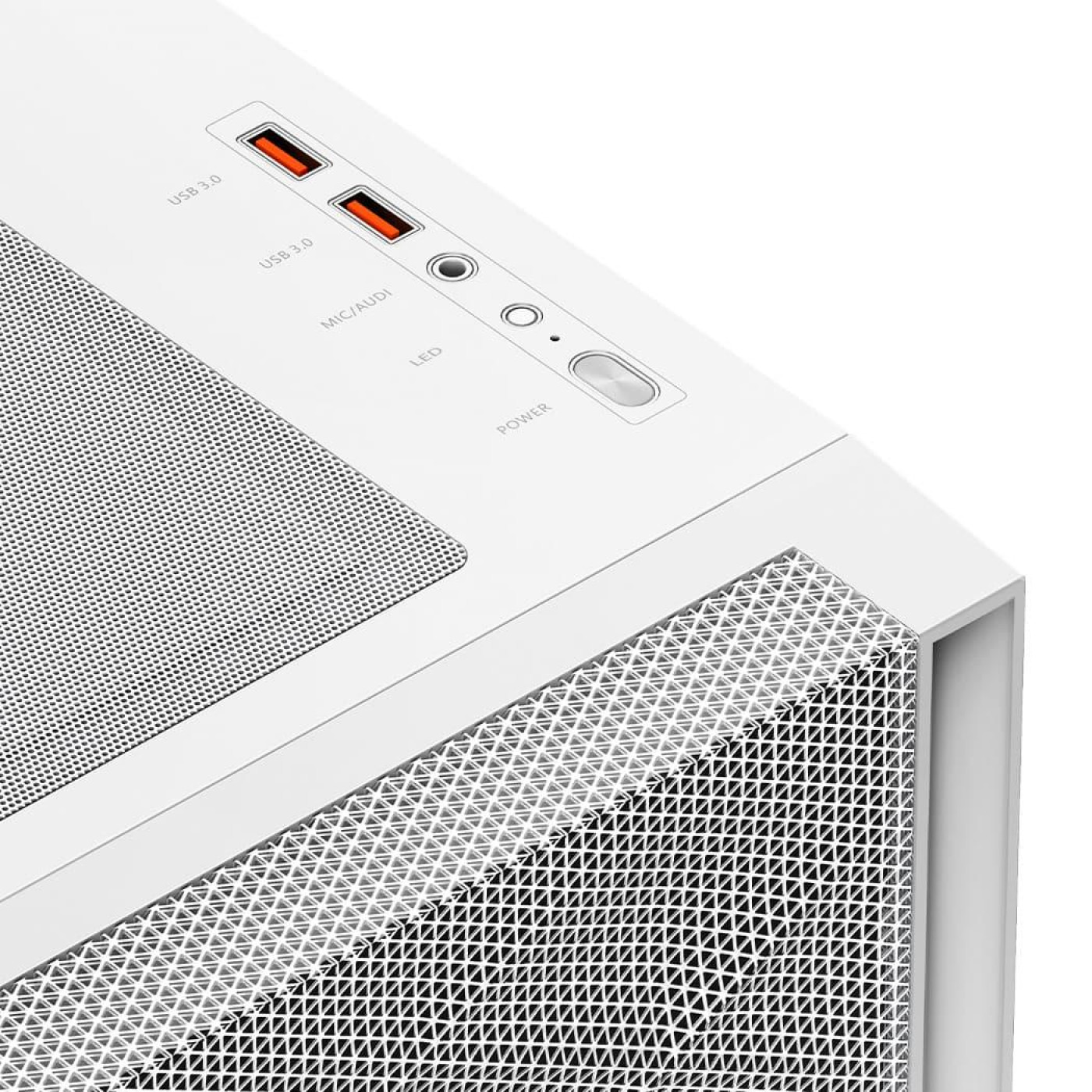 Корпус PcCooler C3D510 ARGB Tempered Glass White (C3D510 WH ARGB) Без БП