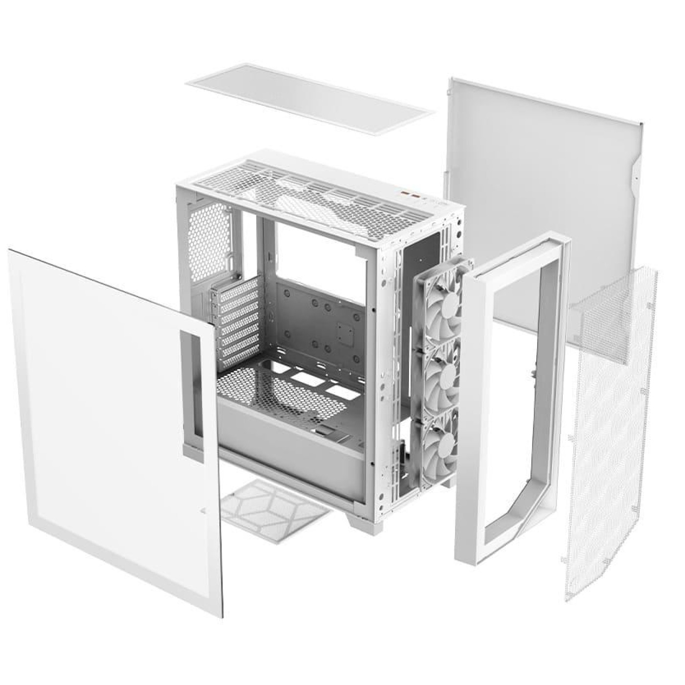 Корпус PcCooler C3D510 ARGB Tempered Glass White (C3D510 WH ARGB) Без БП