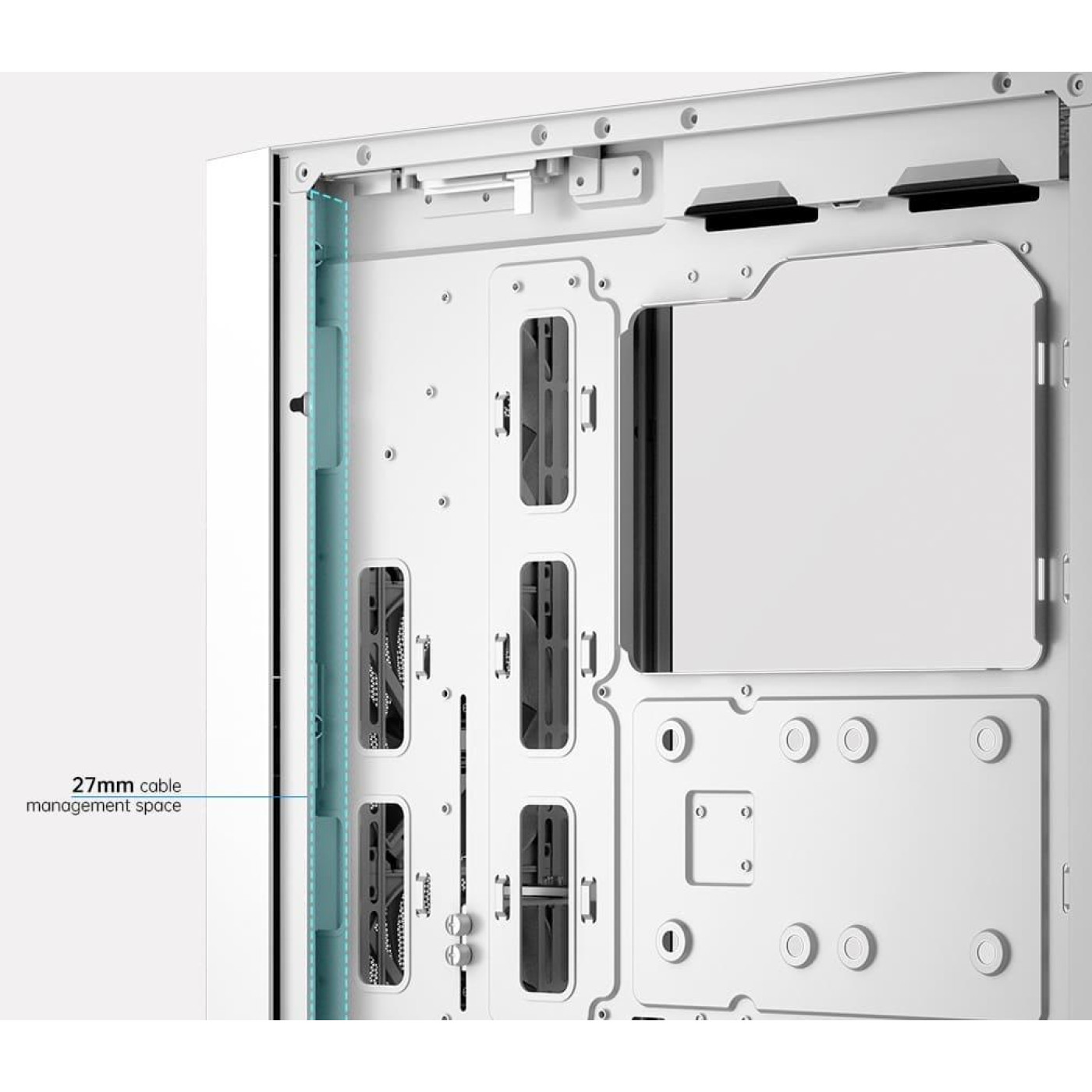 Корпус PcCooler C3D510 ARGB Tempered Glass White (C3D510 WH ARGB) Без БП