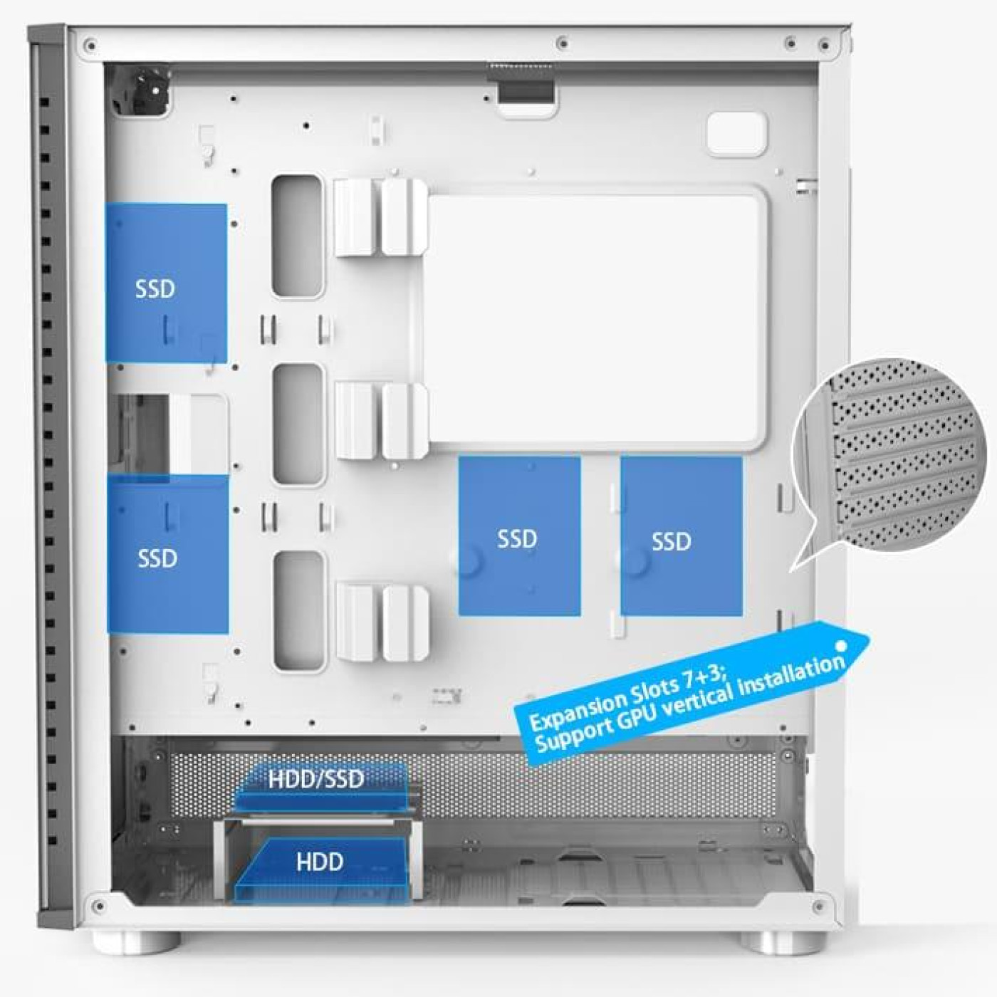 Корпус PcCooler PсCOOLER CPS MASTER ME200W MESH білий (MASTER ME200W MESH) Без БП