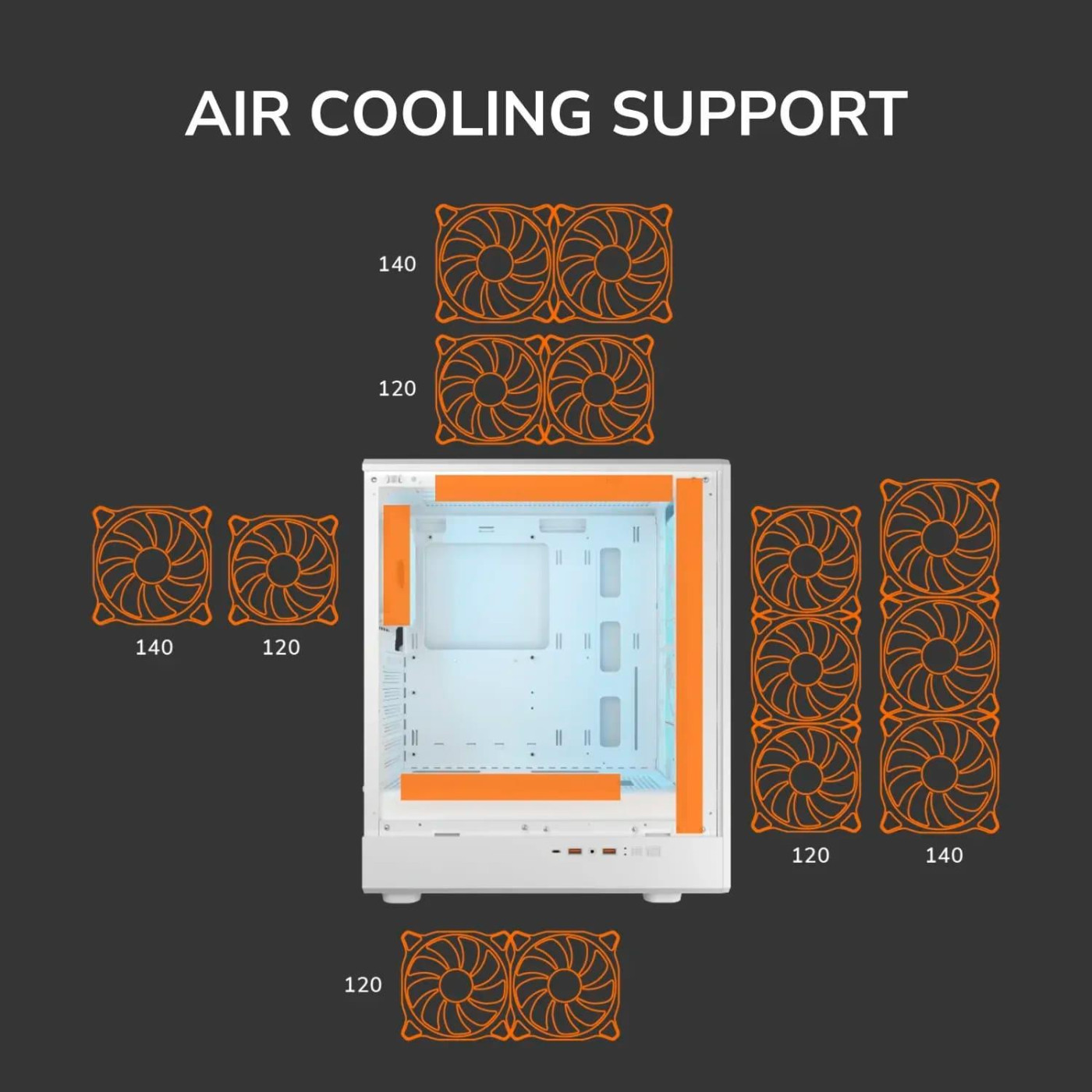 Корпус Cougar AIRFACE PURE PRO White (AIRFACE PURE PRO White)