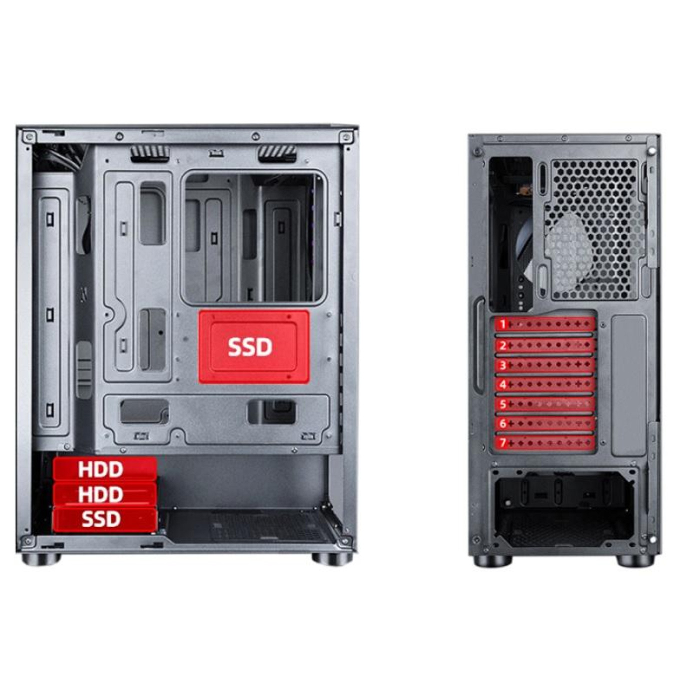 Корпус Golden Field Black без БП Phantom 5 (1094B) Без БЖ