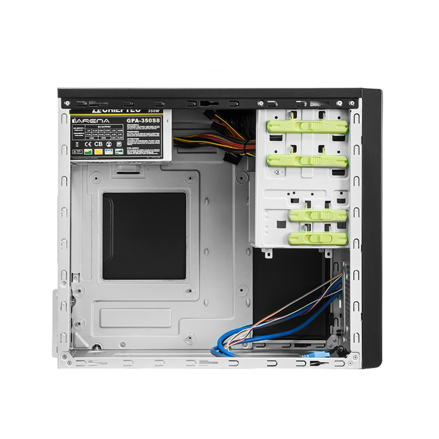 Корпус Chieftec MESH XT-01B-350GPB 350W 2xUSB3.0, mATX, Black (XT-01B-350GPB)