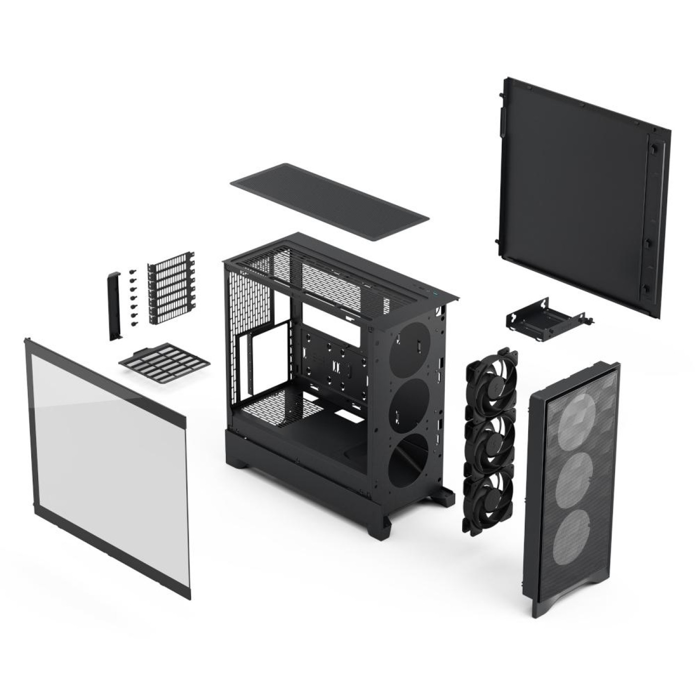 Корпус Fractal Design Pop 2 Air Tempered Glass без БЖ Black (FD-C-POA2A-02) Без БП