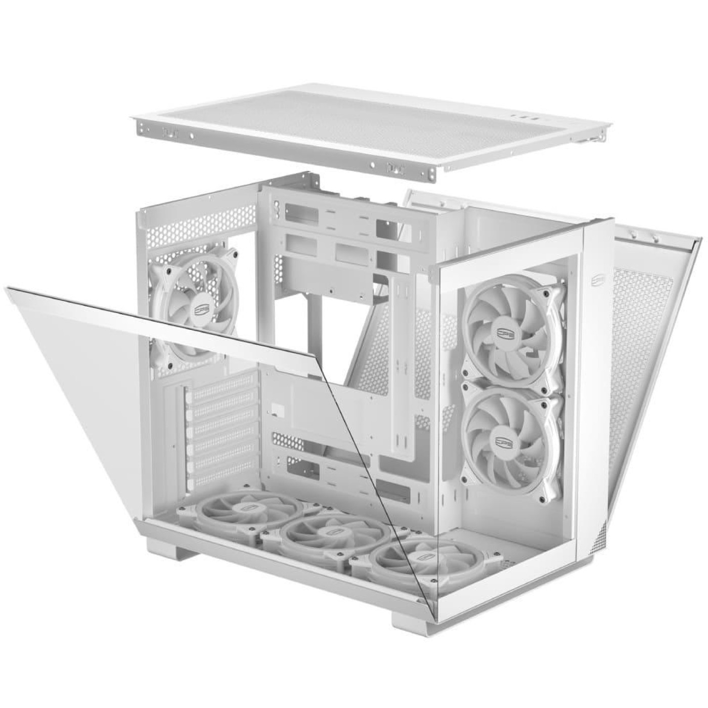 Корпус PcCooler PсCOOLER CPS білий ATX/Micro ATX/Mini-ITX (LxWxH)415x295x368мм/468*378*514мм (C3 T500 ARGB WH) Без БП