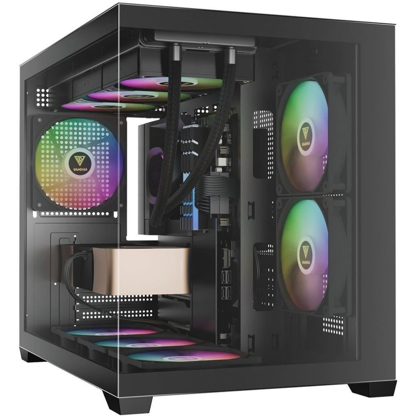 Корпус GAMDIAS AURA GC10M V2 ARGB (4711514503159) Без БП