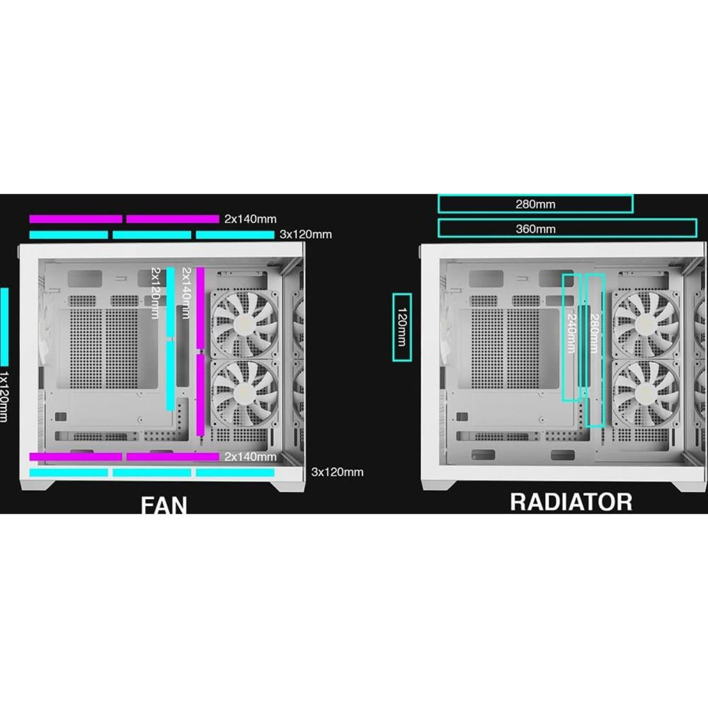 Корпус GAMDIAS AURA GC10M V2 WH ARGB (4711514503166)