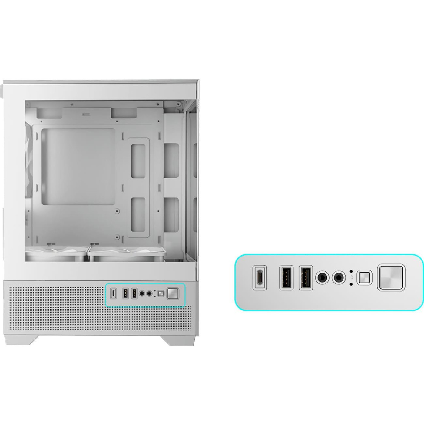 Корпус GAMDIAS AURA GC9M ELITE WH ARGB White (4711514503142)