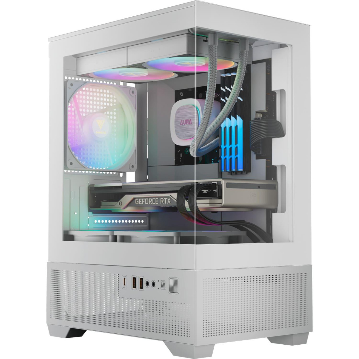 Корпус GAMDIAS AURA GC9M ELITE WH ARGB White (4711514503142)