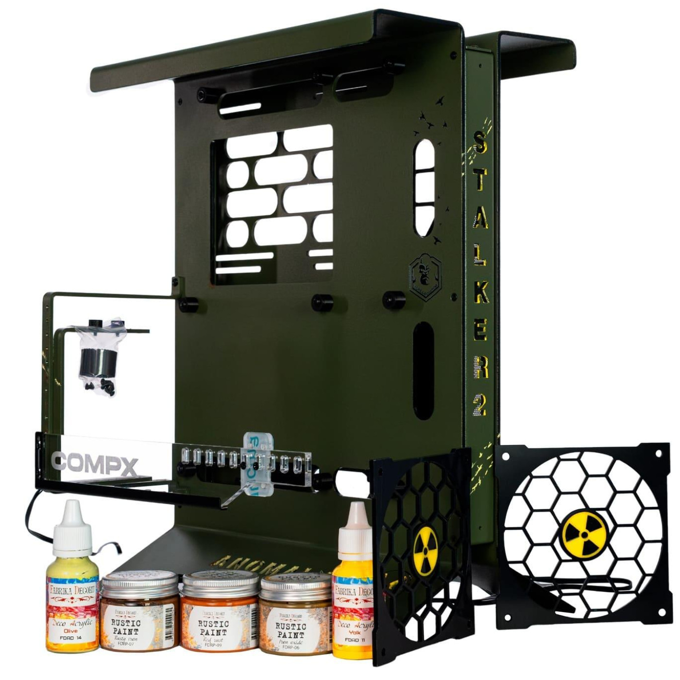 Корпус CompX Custom Х-АТХ S.T.A.L.K.E.R Special Edition (C_Cust_X_ATX_SE) Без БП