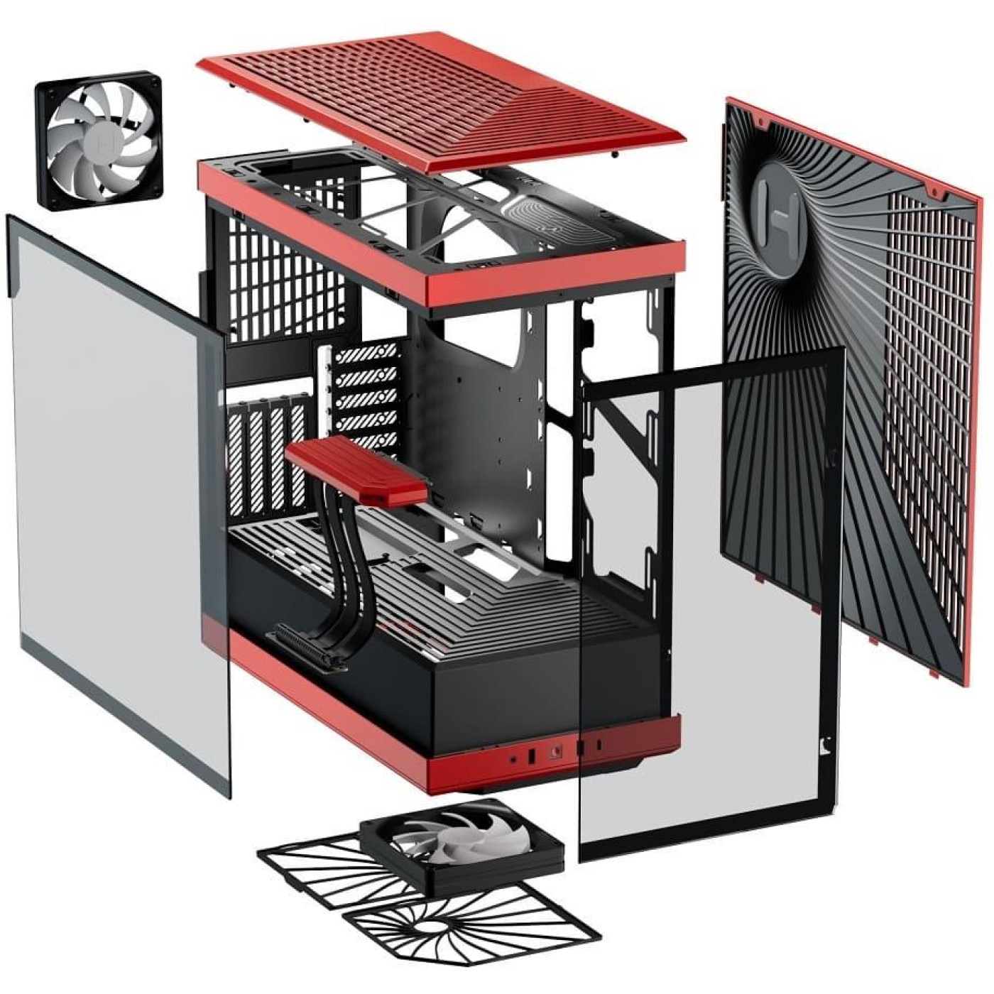 Корпус Hyte Y40 Black-Red (CS-HYTE-Y40-BR) Без БП
