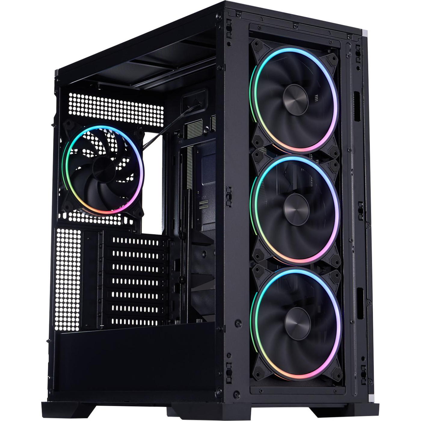 Корпус 1stPlayer IF8-BK-4FO7-14 Black (IF8-BK-4FO7-14) Без БП