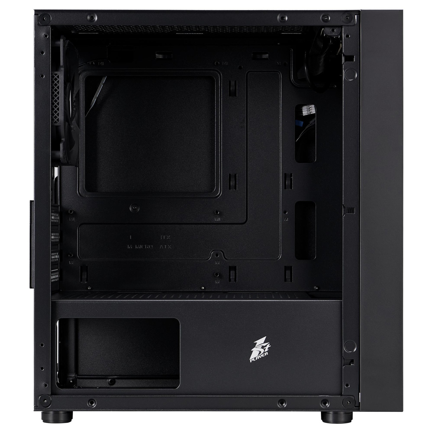 Корпус 1stPlayer B5-M-BK-3F Black без БП (B5-M-BK-3F)