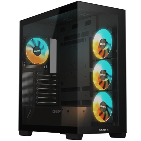 Корпус GIGABYTE C500 Panoramic Stealth Tempered Glass BTF без БП Black (GB-C500P ST)