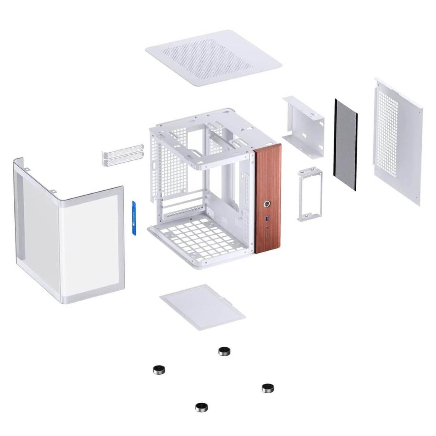 Корпус Jonsbo TK-0 White (TK-0 White) Без БП