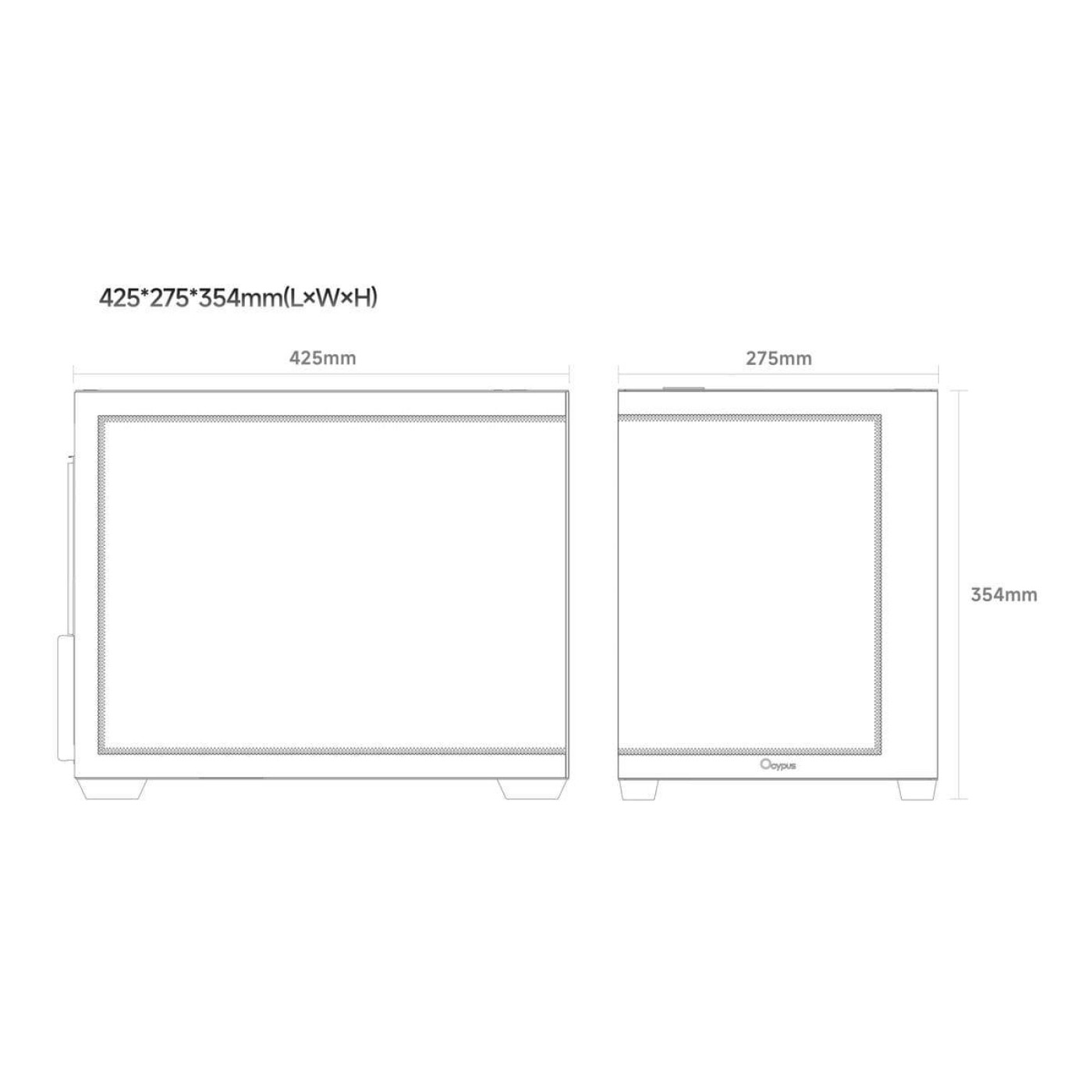 Корпус Ocypus GAMMA C54 ARGB White (GAMMA-C54-WHD300XX-GL)