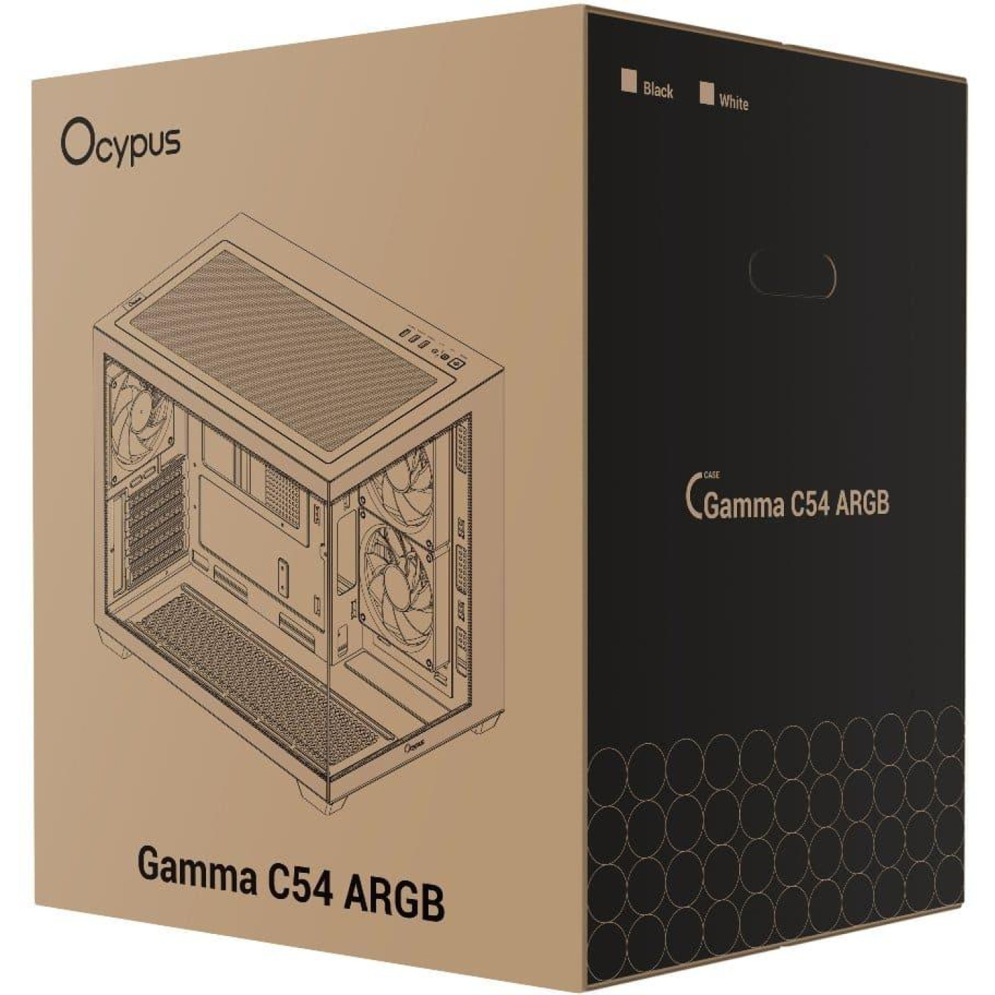 Корпус Ocypus GAMMA C54 ARGB White (GAMMA-C54-WHD300XX-GL)
