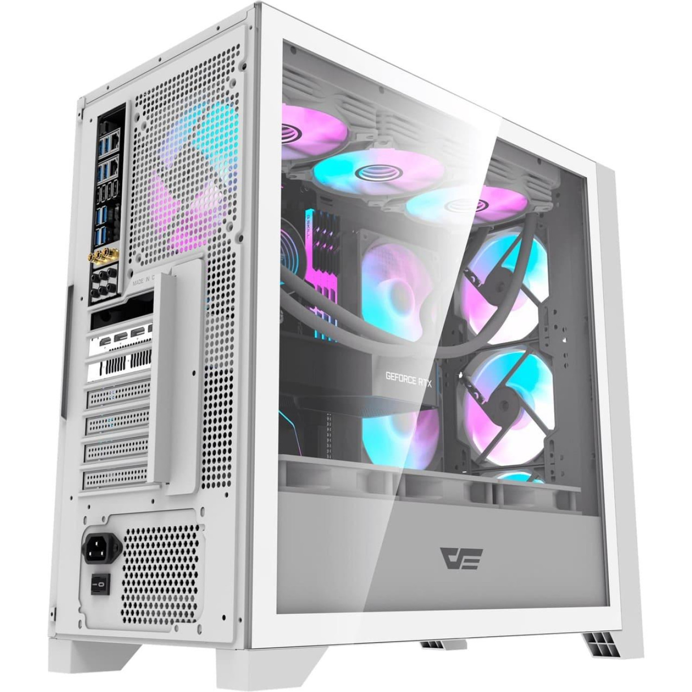 Корпус Darkflash DRX90 Glass White (DRX90 GLASS White) Без БП