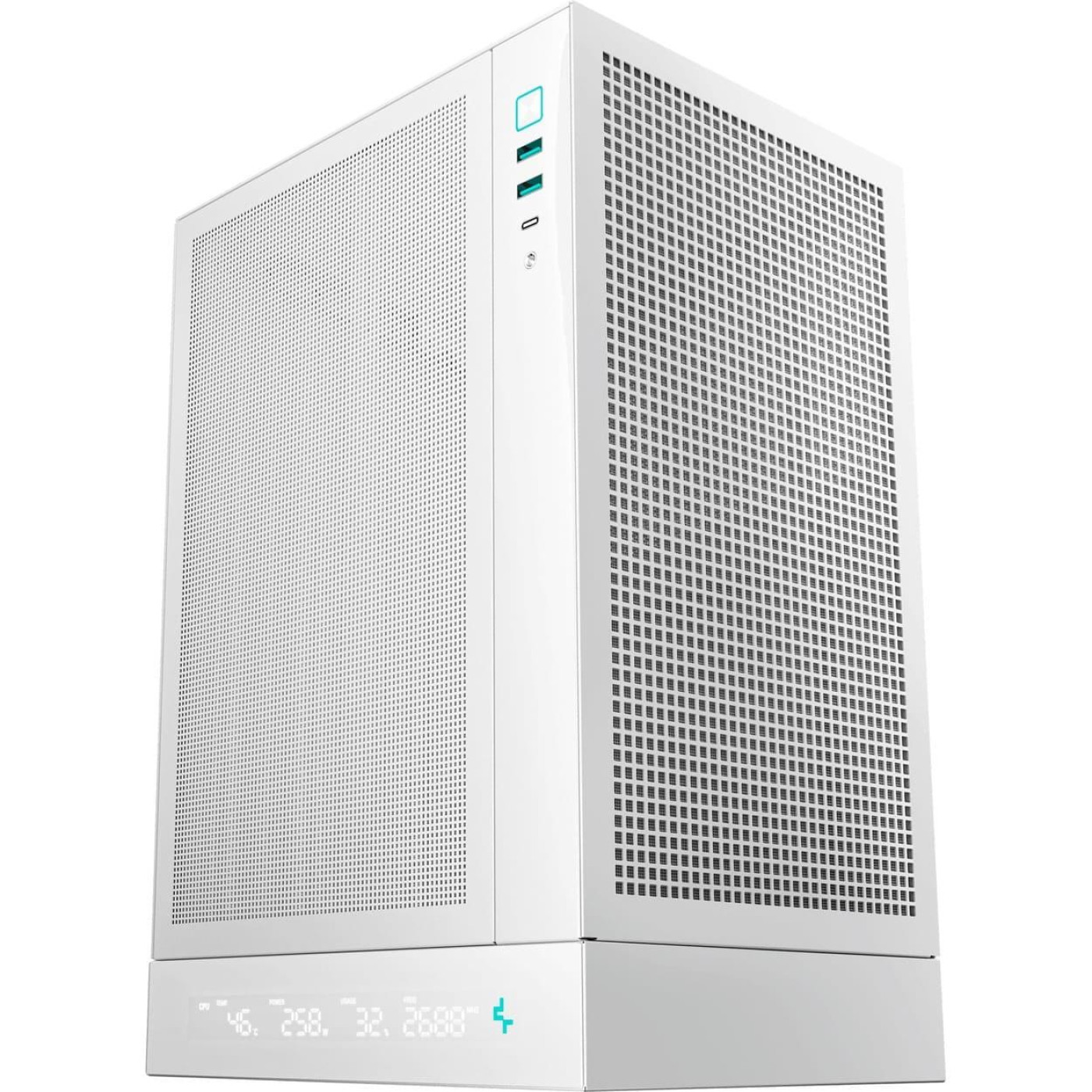 Корпус Deepcool CH170 Digital White (R-CH170-WHNPI0D-G-1) Без БП