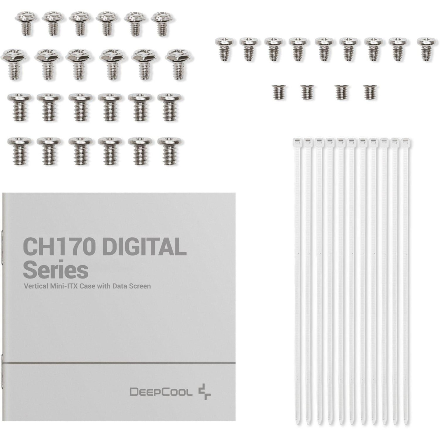 Корпус Deepcool CH170 Digital White (R-CH170-WHNPI0D-G-1) Без БП
