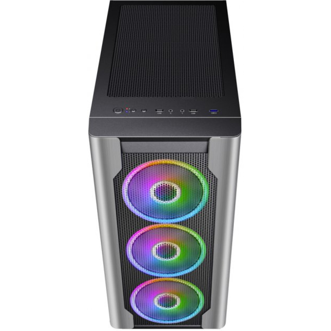 Корпус 1stPlayer DX-M1-PLUS RGB Black (DX-M1-PLUS RGB) Без БП U1