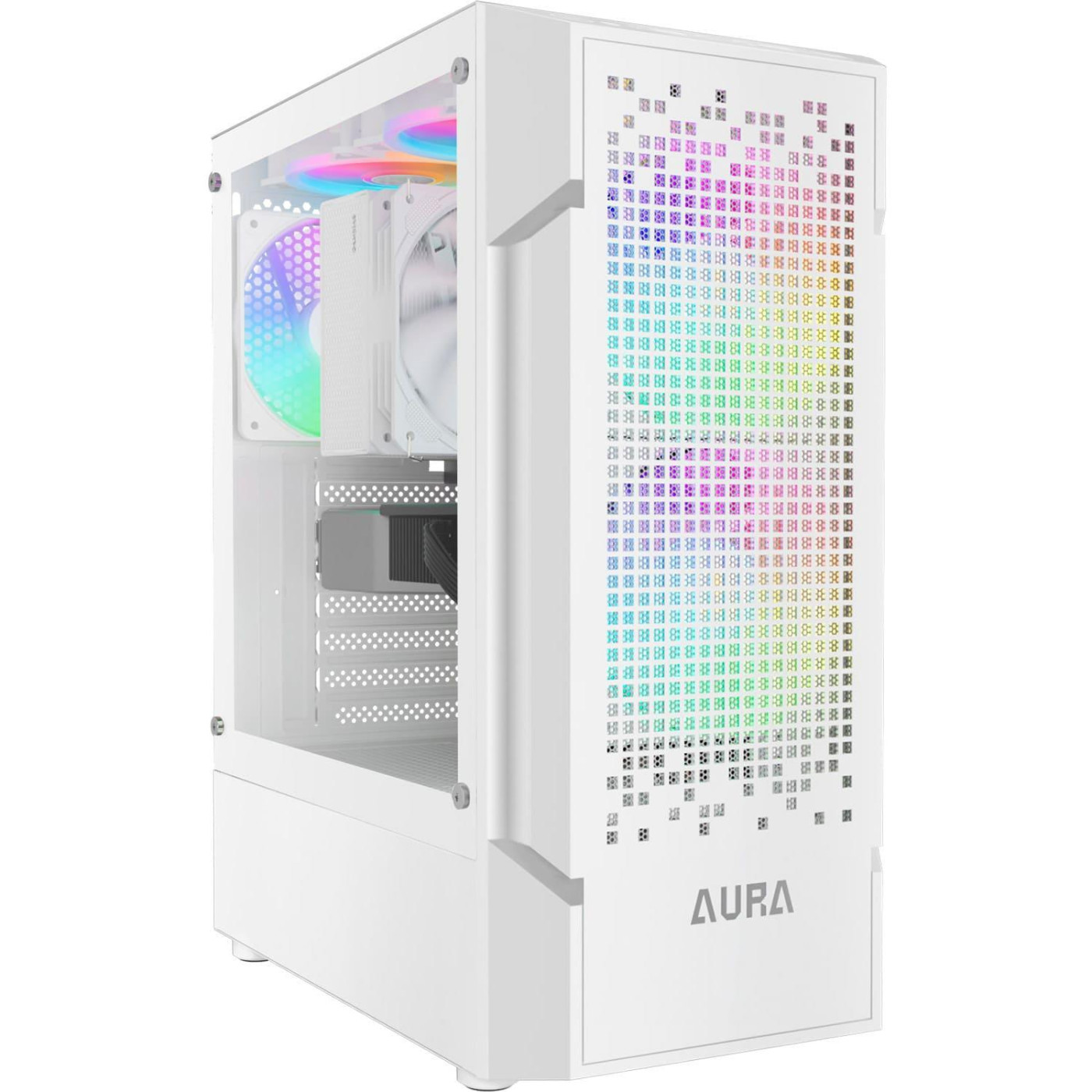 Корпус GAMDIAS AURA GC7 ARGB Tempered Glass White (4711514500684) Без БП