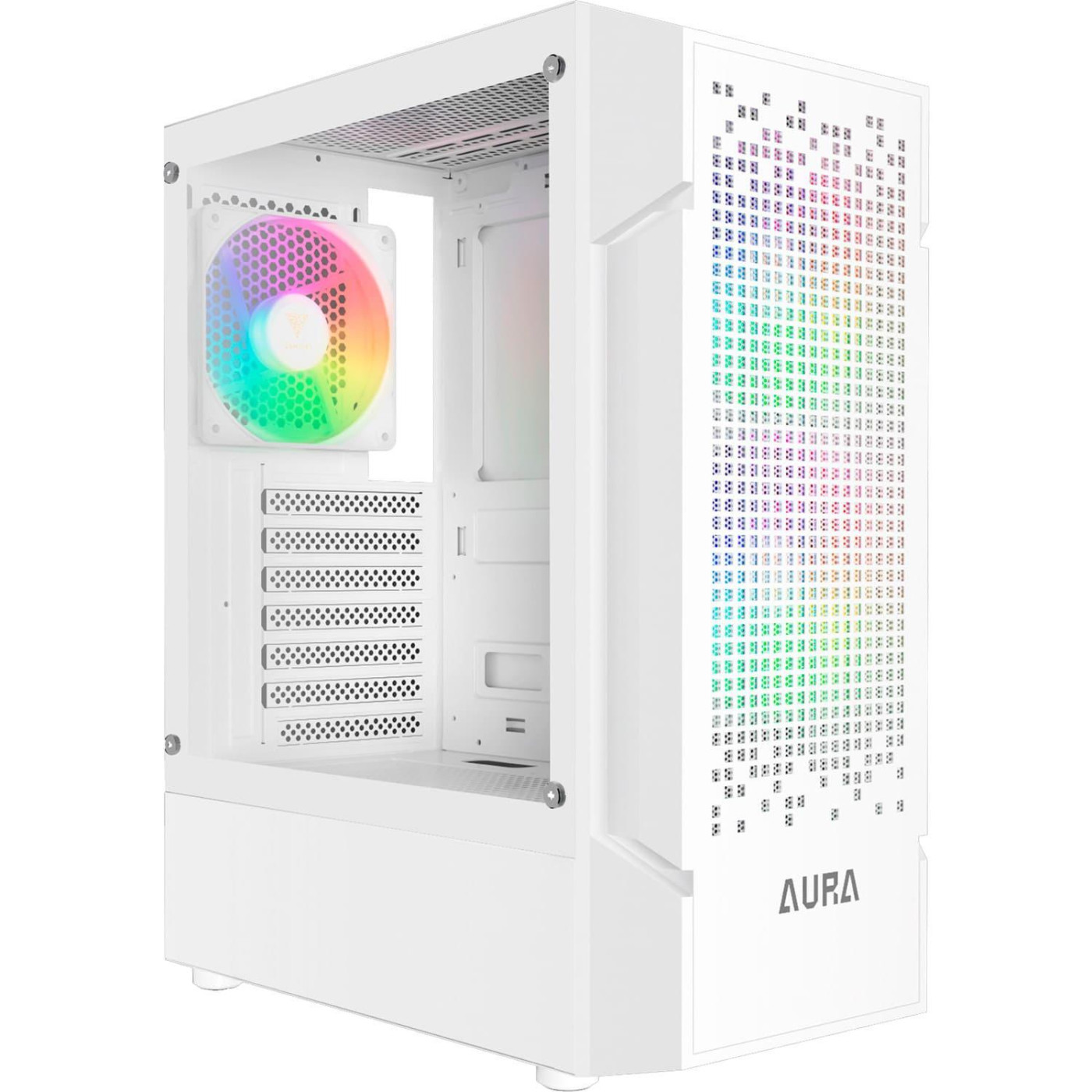 Корпус GAMDIAS AURA GC7 ARGB Tempered Glass White (4711514500684) Без БП